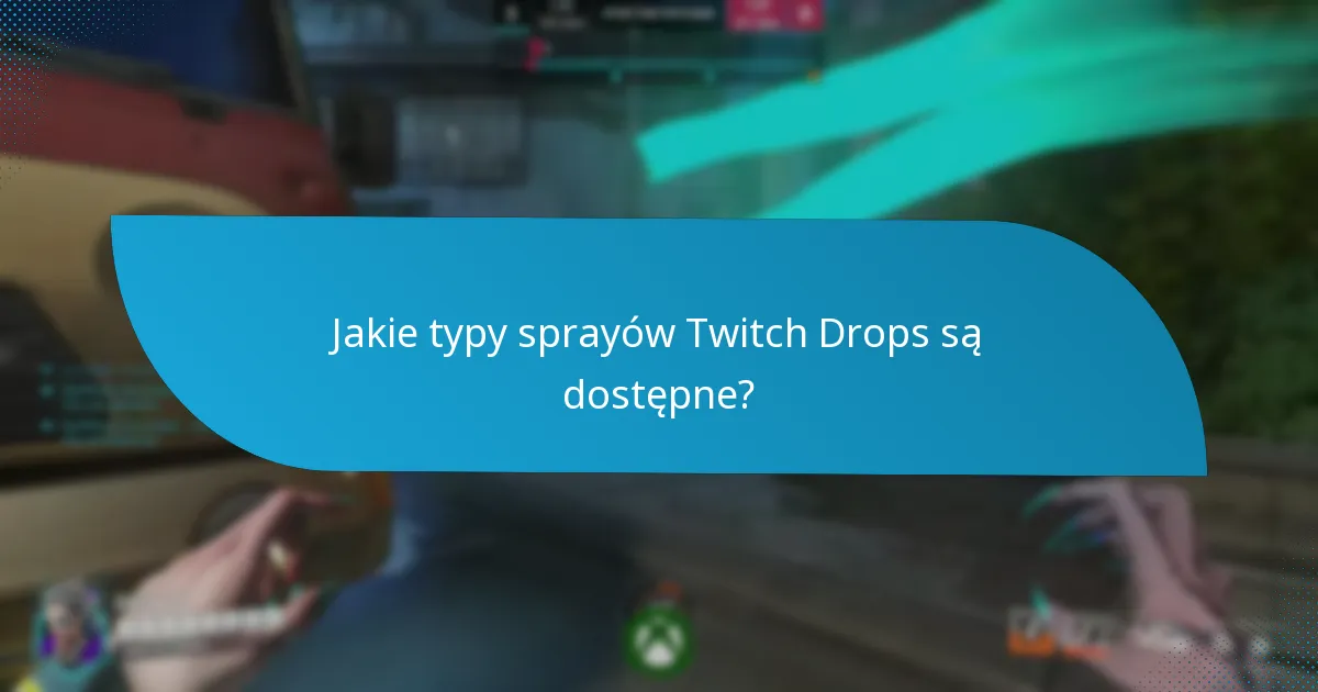 Czy mogę kupić lub odblokować spraye Twitch Drops?
